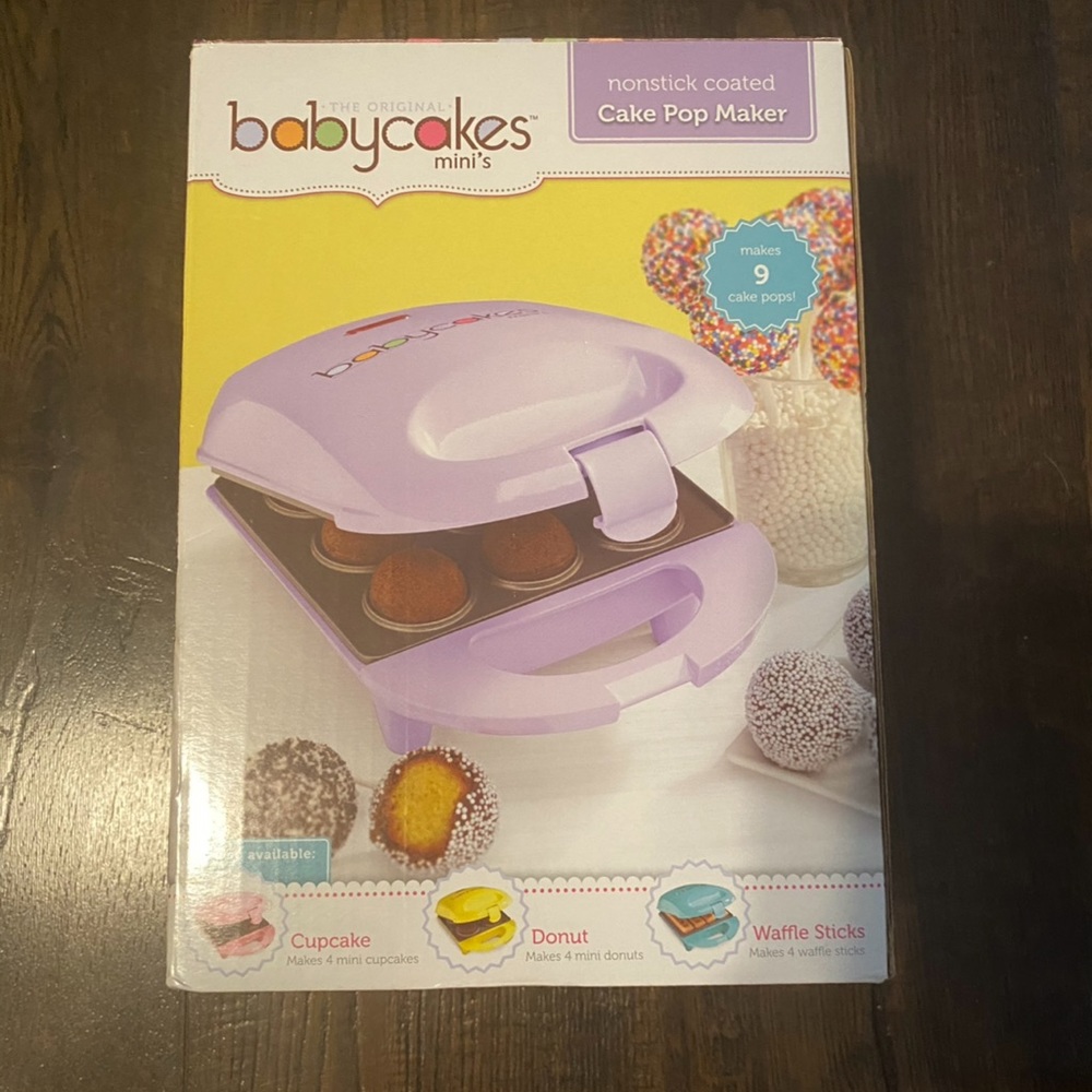 Babycakes Mini Maker Cake Pop Maker, 9-Pops, Purple